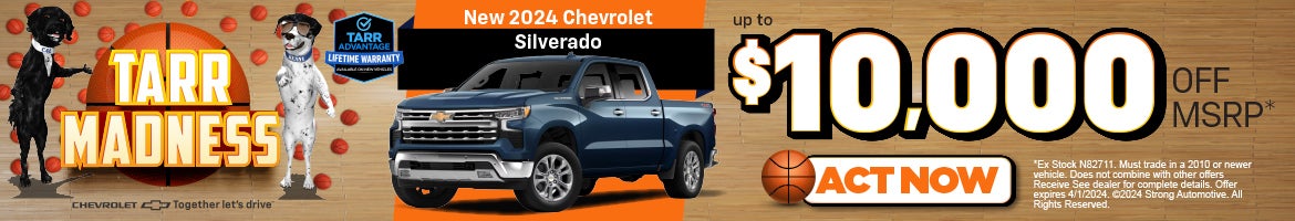New 2024 Chevrolet Silverado – Up to $10,000 off MSRP*