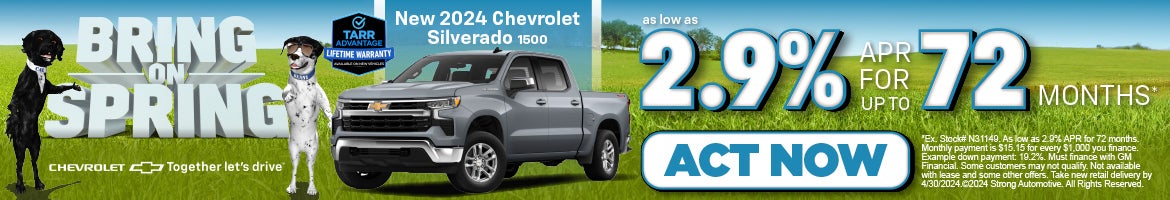 New 2024 Chevrolet Silverado 1500 – as low as 2.9% APR*