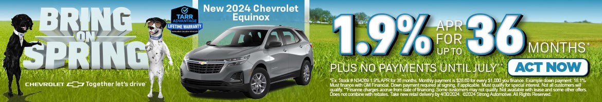 New 2024 Chevrolet Equinox – 1.9% APR*
