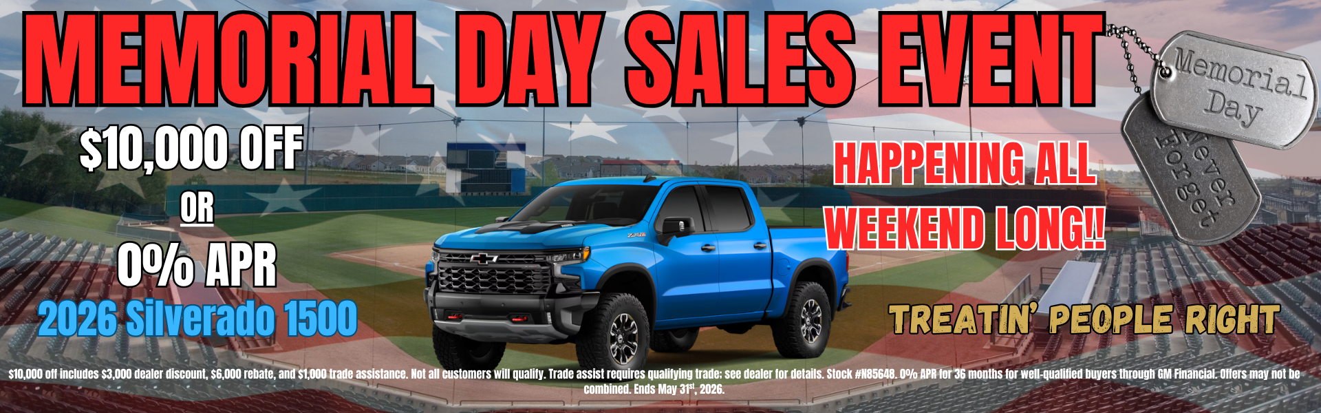 MEMORIAL DAY SALE