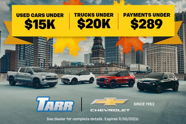 Used cars, Trucks, and payments under $289