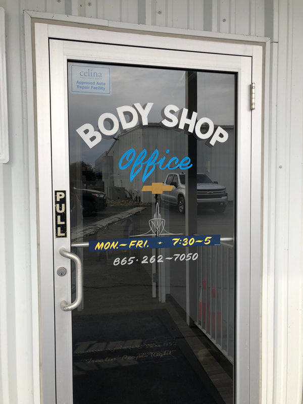 Front Door Body Shop Hours